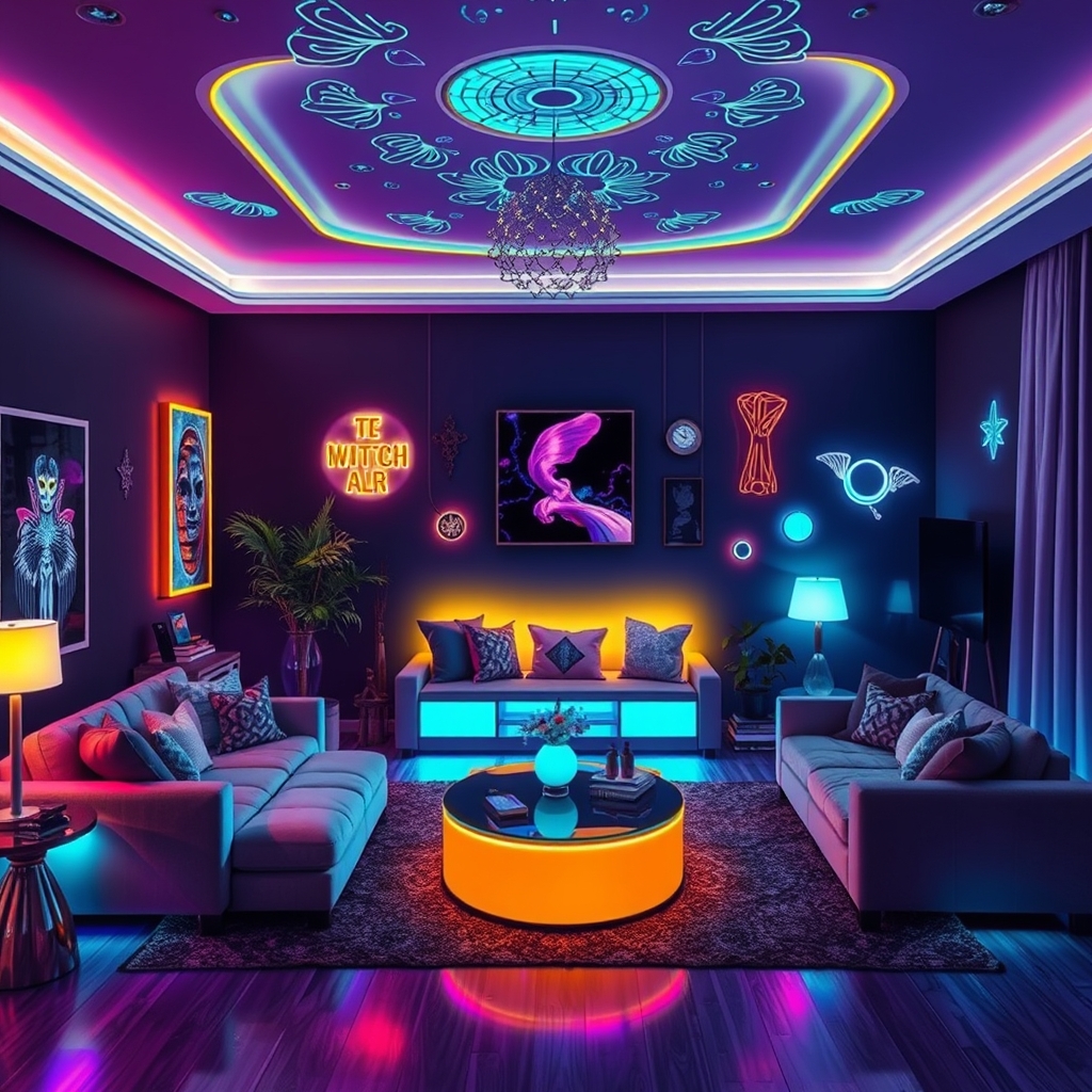 UV reactive room decor - Illustration 3