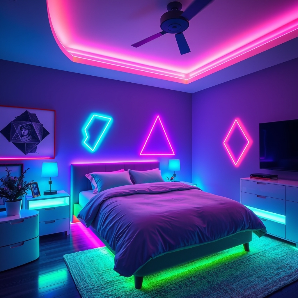 UV reactive room decor - Illustration 1