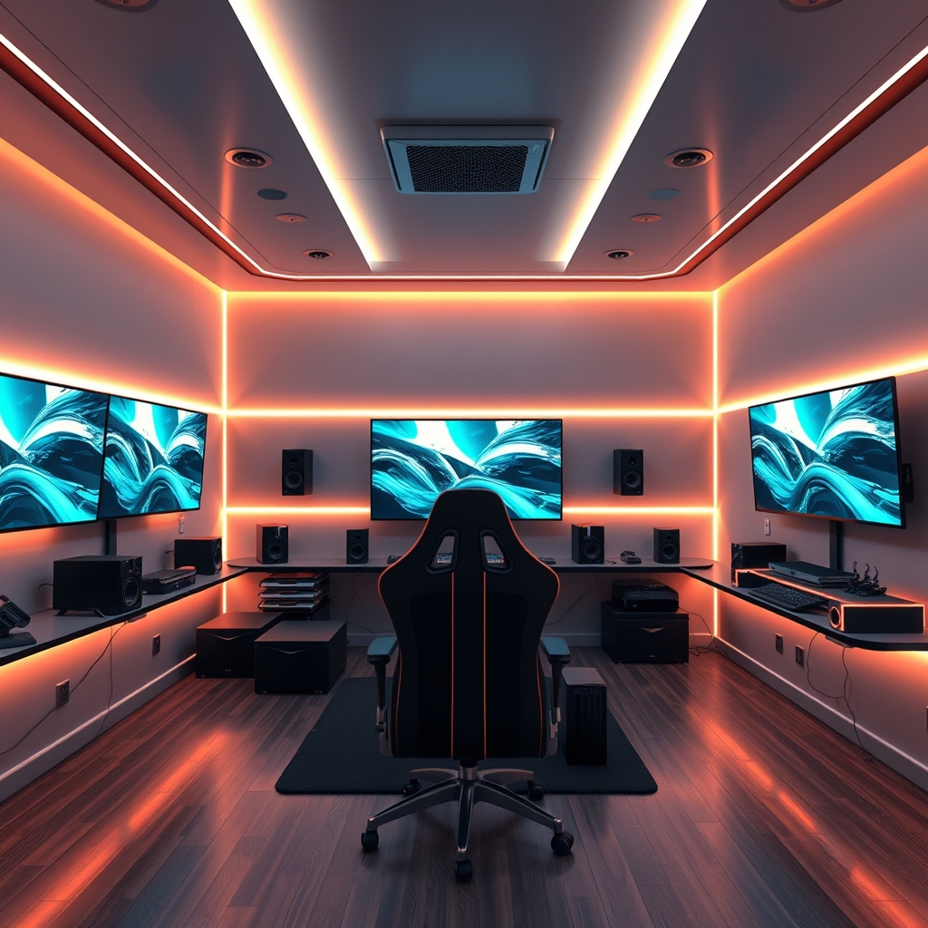 immersive gaming room - Illustration 1
