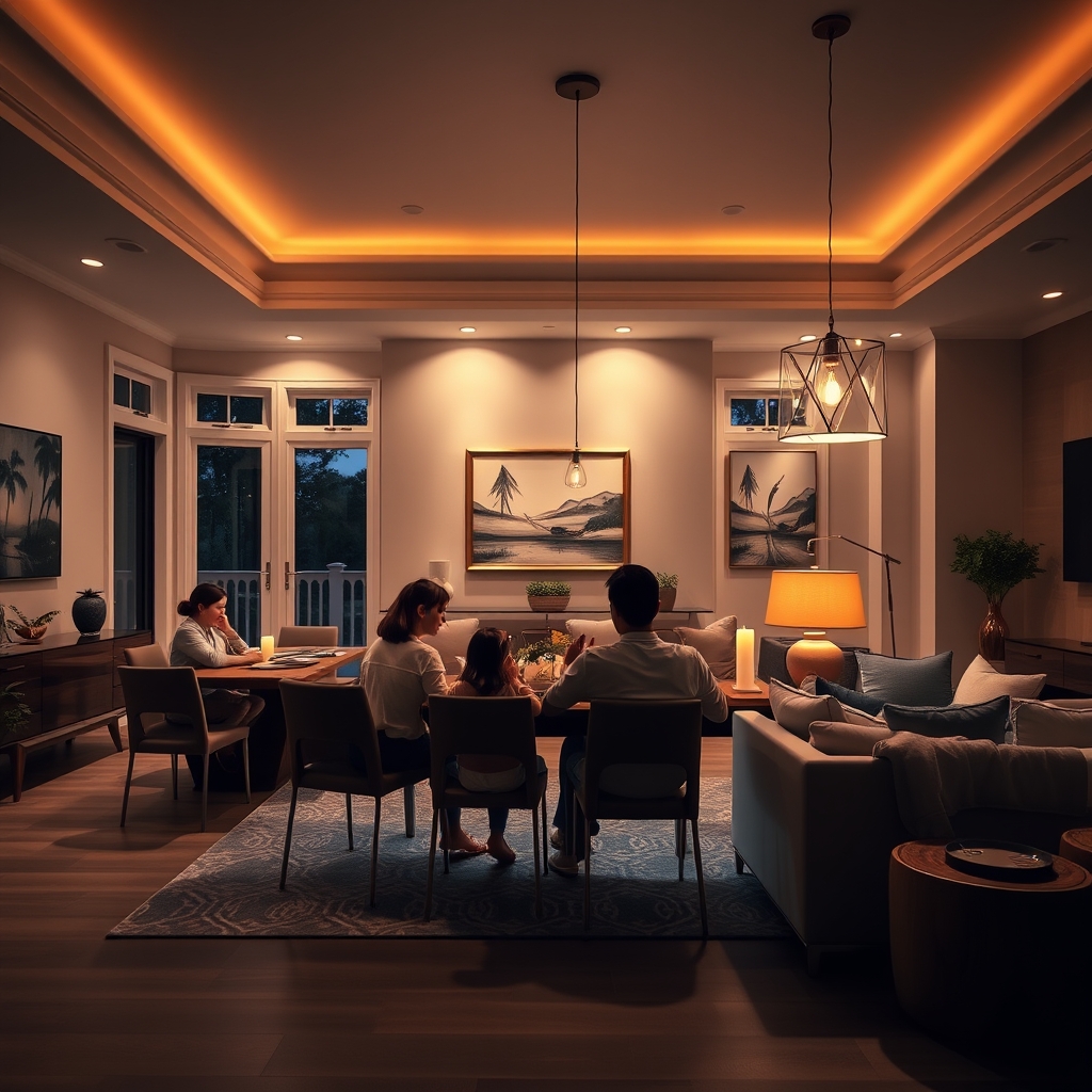 smart lighting scenes - Illustration 3